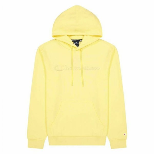 Bluza z kapturem Męska Champion Script Logo Hoodie M Żółty