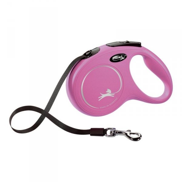 Smycz dla psa Flexi NEW CLASSIC 5m Różowy Rozmiar M