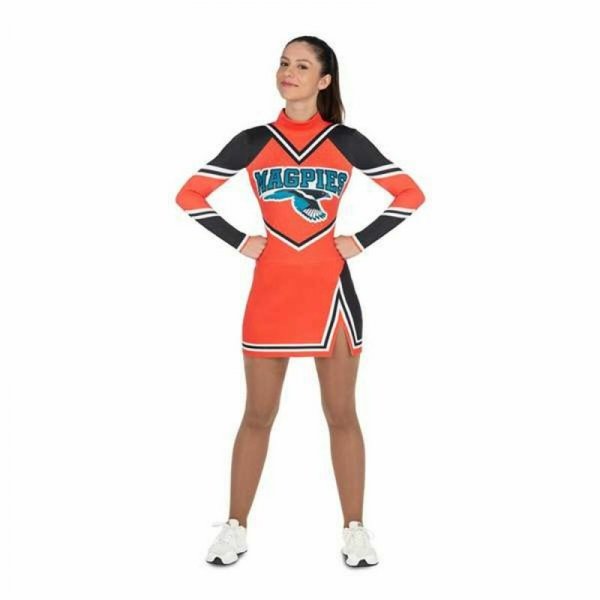 Kostium dla Dorosłych My Other Me Pomarańczowy/Czarny Cheerleaderka Pomarańczowy