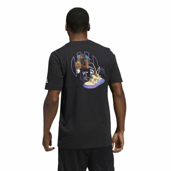 Koszulka z krótkim rękawem Męska Adidas Avatar James Harden Graphic Czarny