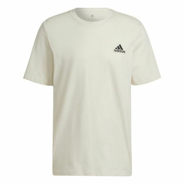 Koszulka z krótkim rękawem Męska Adidas Essentials Feelcomfy Biały