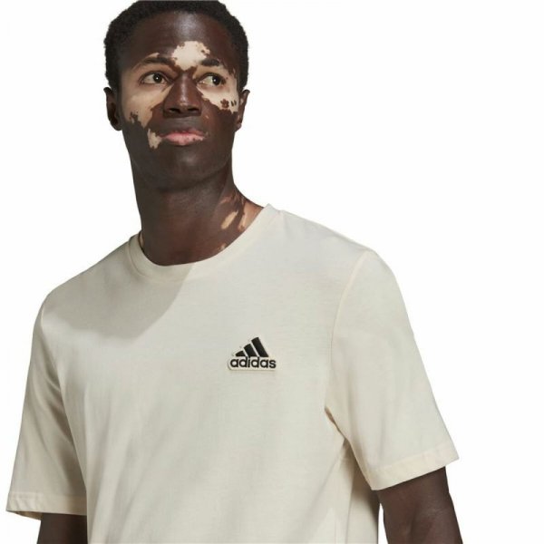Koszulka z krótkim rękawem Męska Adidas Essentials Feelcomfy Biały