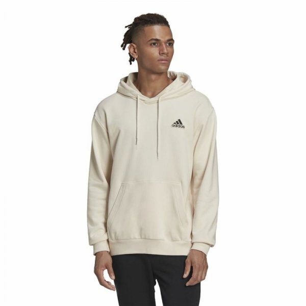 Bluza z kapturem Męska Adidas Essentials Feelcomfy Beżowy