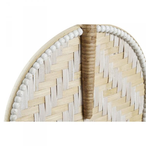 Dekoracja ścienna DKD Home Decor Brązowy Biały Wentylator Bambus (27 x 2 x 64 cm) (27 x 2 x 55 cm)