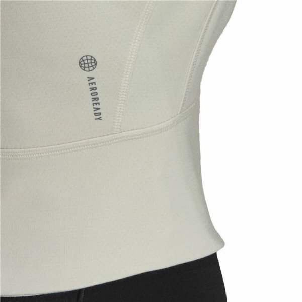 Kurtka Sportowa Damska Adidas Aeroready Studio Beżowy