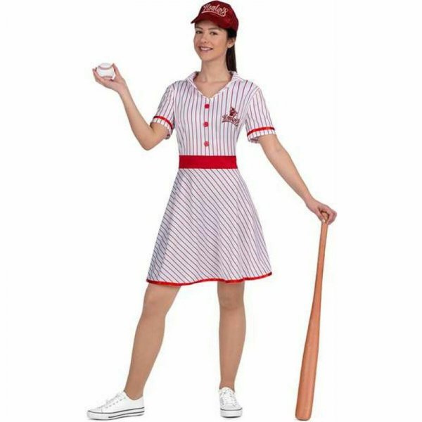 Kostium dla Dorosłych My Other Me  Baseball Vintage Czerwony