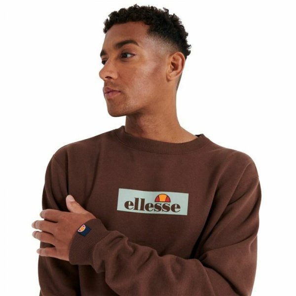 Bluza bez kaptura Męska Ellesse Tablido Brązowy