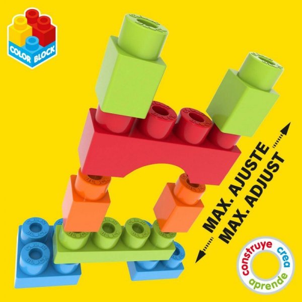 zestaw do budowania Color Block Basic 80 Części (4 Sztuk)