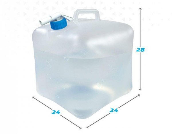 Butelka wody Aktive Polietylen 15 L 24 x 28 x 24 cm (12 Sztuk)