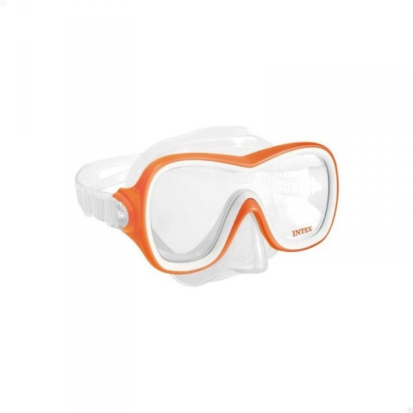 Gogle do nurkowania z rurką Intex Wave Rider Pomarańczowy