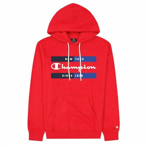 Bluza z kapturem Męska Champion New York Czerwony