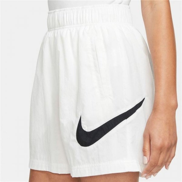 Krótkie Spodenki Sportowe Damskie Nike Sportswear Essential Biały