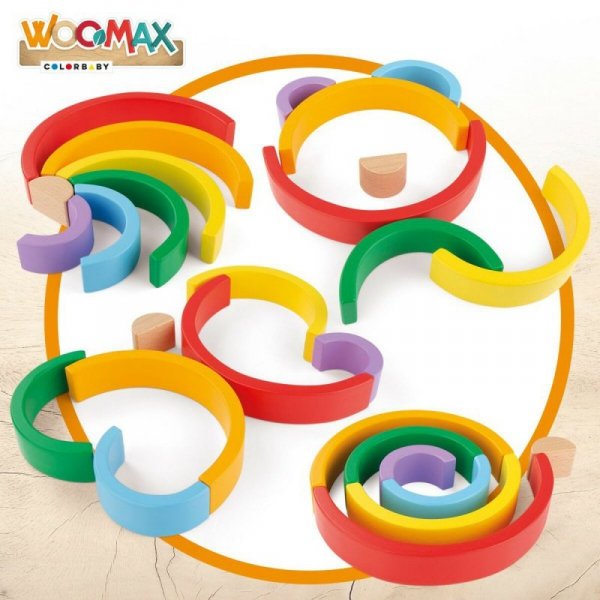 Gra Zręcznościowa Woomax Tęcza 21 x 10 x 3,5 cm (12 Sztuk)