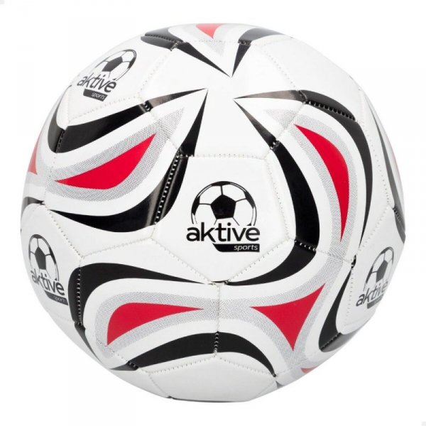 Piłka Nożna Aktive 5 Ø 22 cm Biały PVC (12 Sztuk)