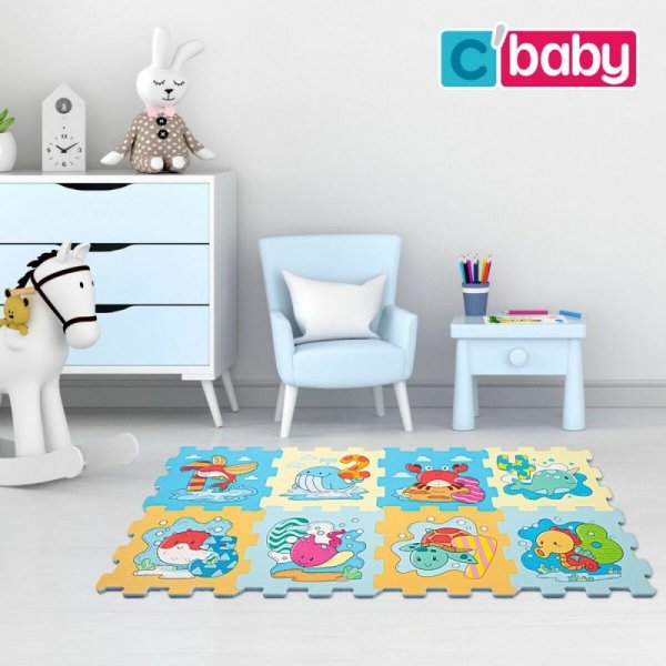 Mata do zabawy Colorbaby Morski EVA 8 Części (4 Sztuk)