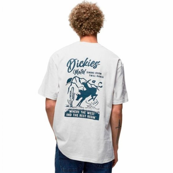 Koszulka z krótkim rękawem Męska Dickies Dighton Biały