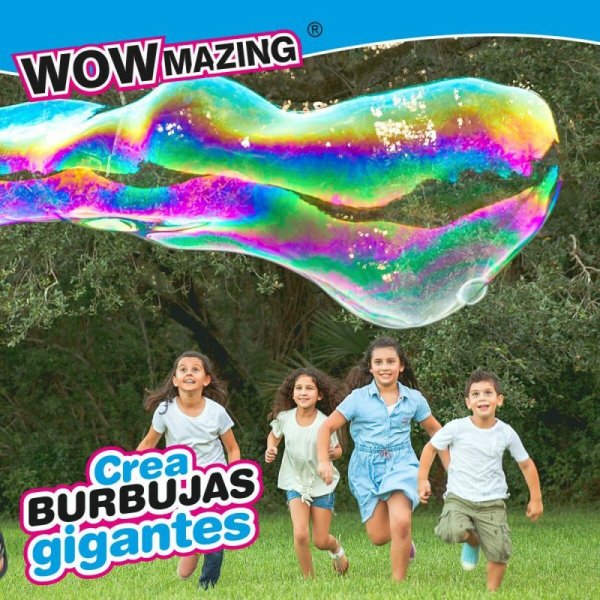 Płyn do baniek mydlanych WOWmazing 6,3 x 11,5 x 1,5 cm (24 Sztuk)