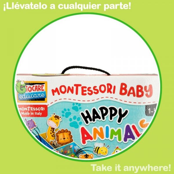 Zabawa Edukacyjna Lisciani 26 x 6 x 26 cm zwierzęta Metoda Montessori 67 Części 6 Sztuk