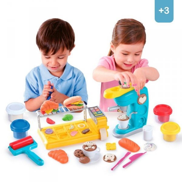Kreatywna Zabawa z Plasteliną PlayGo (2 Sztuk) Ekspres do Kawy