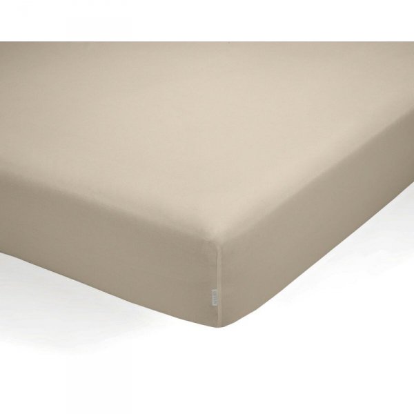 Dopasowane dolne prześcieradło Alexandra House Living QUTUN Taupe 200 x 200 cm 200 x 1 x 200 cm