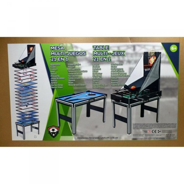 Stół do gier wieloosobowych Colorbaby Plastikowy 124 x 81 x 60 cm