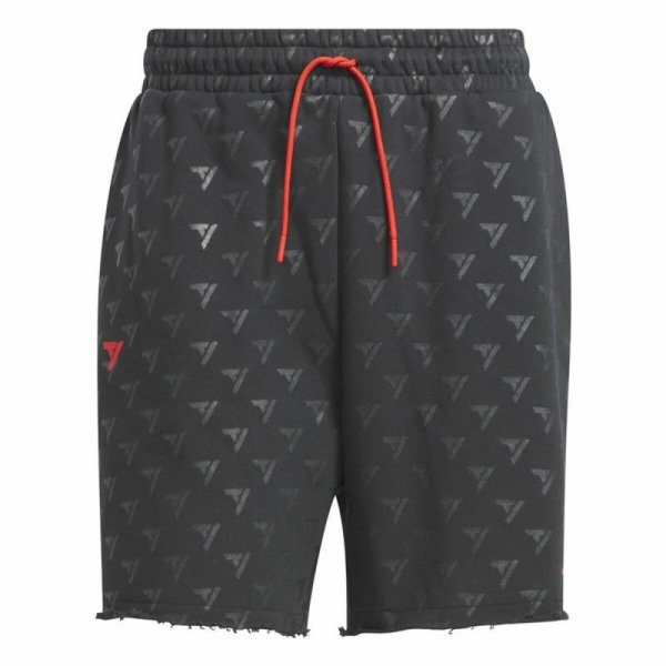 Krótkie Spodnie do Koszykówki Męskie Adidas Trae Allover Print Szary