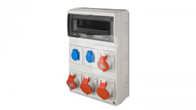 Rozdzielnica budowlana 13 modułów 2x2P+Z 2x3P/16A 2x3P/32A RS 13 6251-00