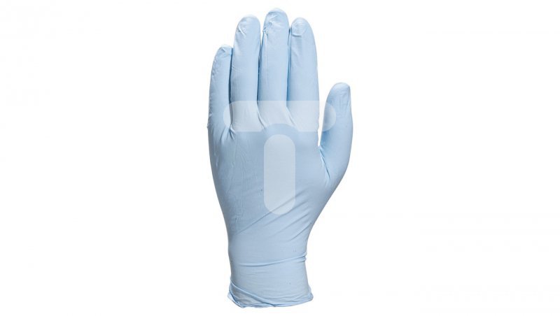 Rękawice jednorazowe nitrylowe pudrowane niebieskie rozmiar 6/7 V1400PB100 V1400PB10006 /100szt./