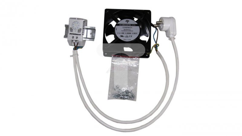 Wentylator 22W 165m3/h 120x120 z kablem 1m i termostatem 10-60st C 19-0067