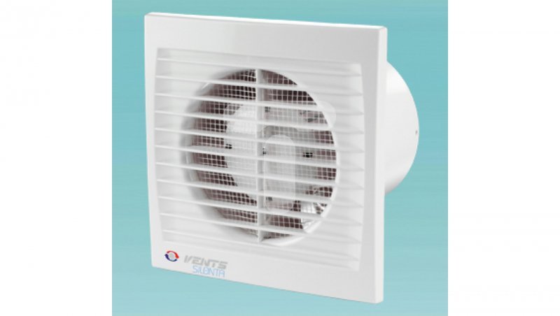 Wentylator osiowy fi 125 230V 9,3W 148m3/h 31dB cichy łożyska kulowe wyłącznik czasowy plus higrostat 125SILENTA-STHL