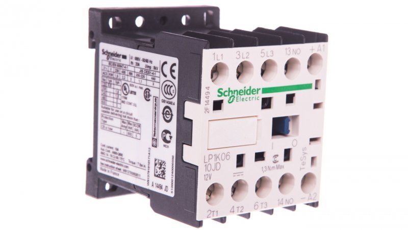 Stycznik pomocniczy 6A 3Z 1R 12V DC LP1K0610JD
