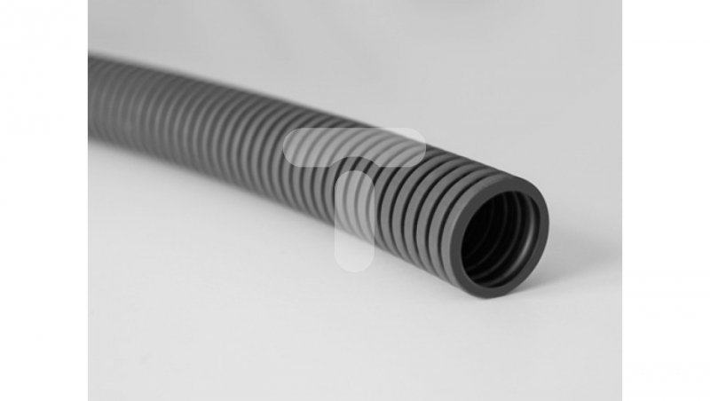 Rura karbowana PVC 750N z pilotem fi32/26mm szara RKSSP 32/26 10352 /50m/