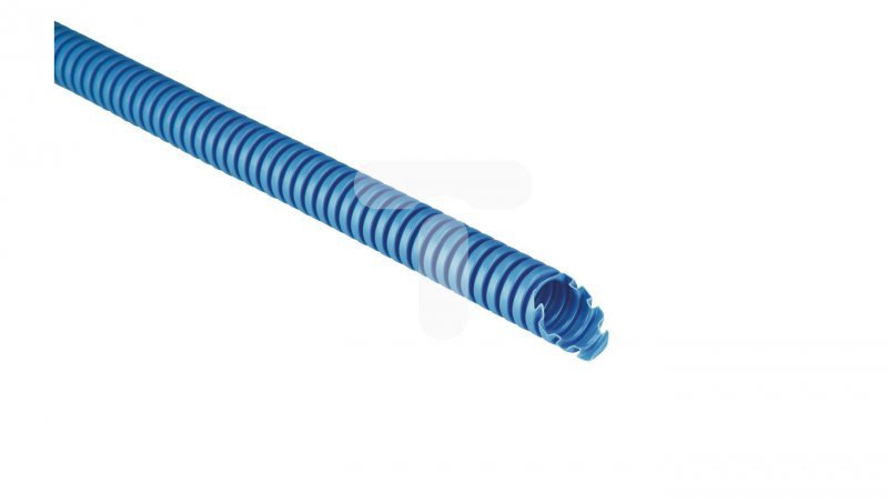 Rura karbowana 750N kolor niebieski PVC fi 32 /25m/