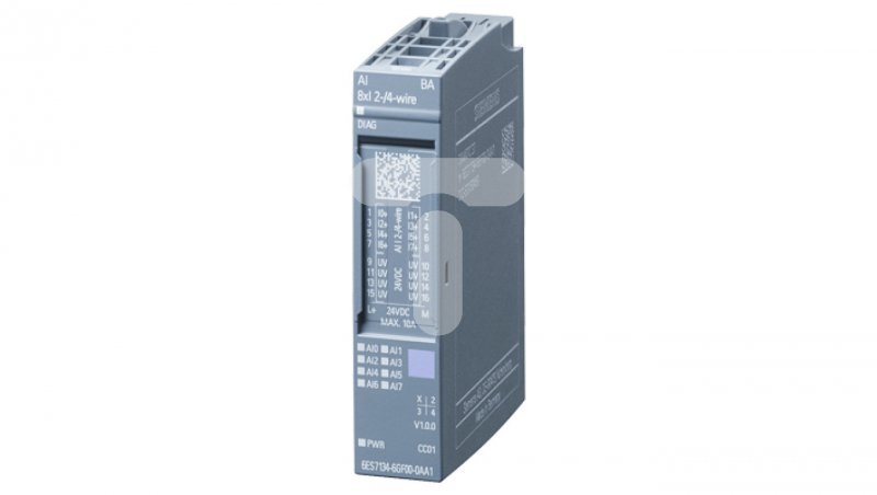 Moduł wejść analogowych 8WE 24V DC SIMATIC ET 200SP 6ES7134-6GF00-0AA1