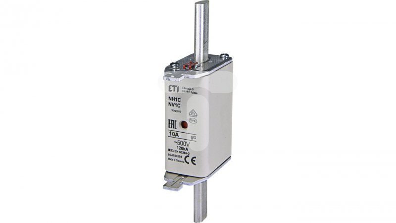 Wkładka topikowa przemysłowa zwłoczna KOMBI NH1C gG 10A/500V WT-1C 004184204