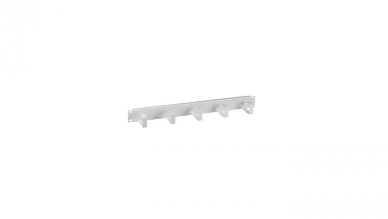 Oganizer kabli do szaf Rack 19 1U/5 uchwytów/ metal/ szary/ EFB