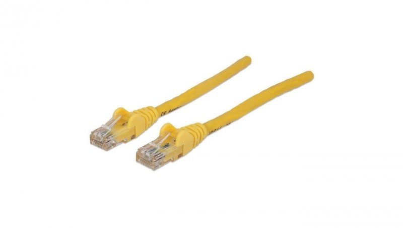 Kabel krosowy PATCH CORD CAT6 UTP 0,5 m żółty 100 miedź INT 342339