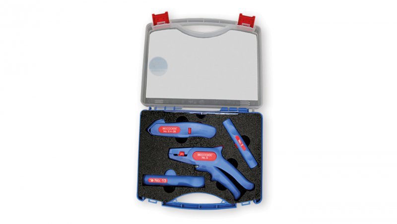 WEICON Profi-Starter Zestaw Ściągacz izolacji 0.2-6mm2 , automatyczny ściągacz izolacji GERMANY 52880001, NÓŻ do kabli