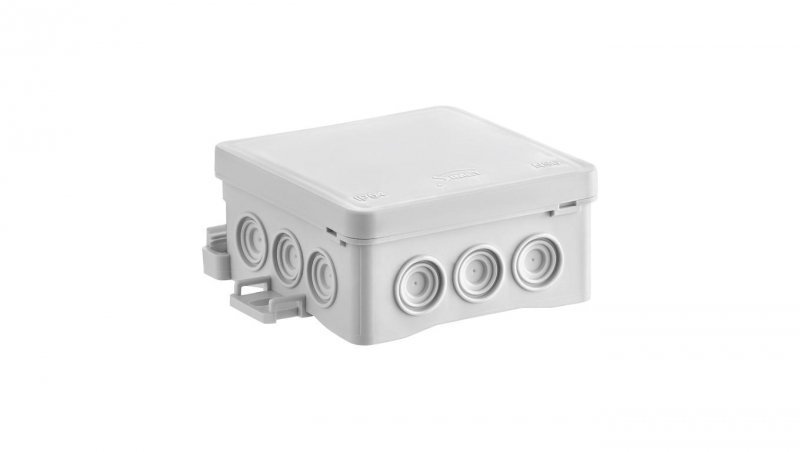 Puszka naścienna 85x40x85mm z dławnicą zintegrowaną samozatrzaskowa seria FASTBOX szara IP54 NS6 35346102