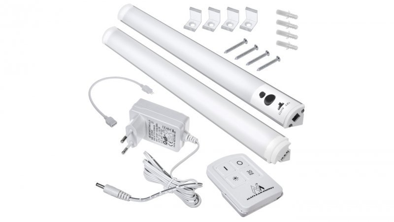 Lampa LED Maclean, Podszafkowa, Liniowa, Zestaw 2 moduły z pilotem i zasilaczem, Max 4 moduły na jednym zasilaczu, MCE245