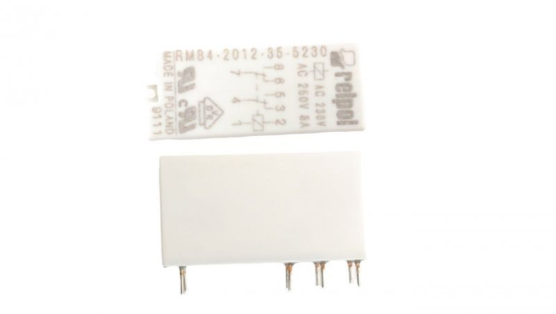 Przekaźnik miniaturowy 2P 8A 230V AC PCB AgNi RM84-2012-35-5230 604622