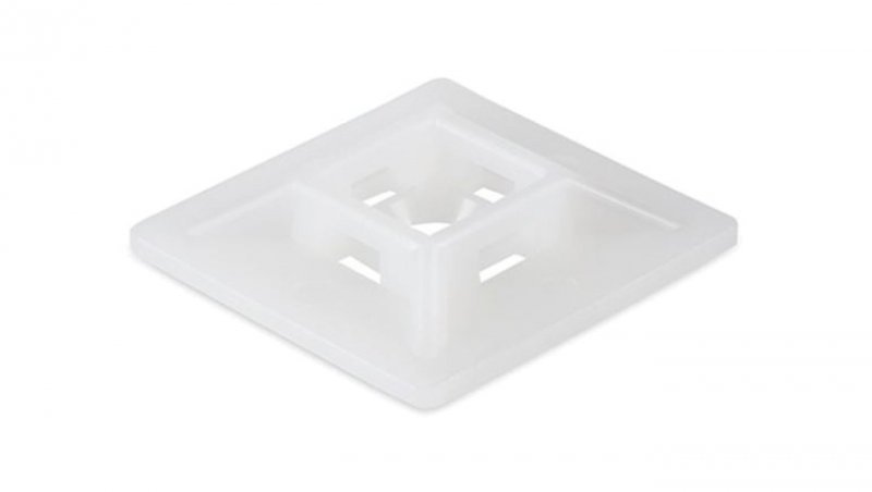 Podstawka montażowa samoprzylepna MOPS 28x28 biała /20szt./