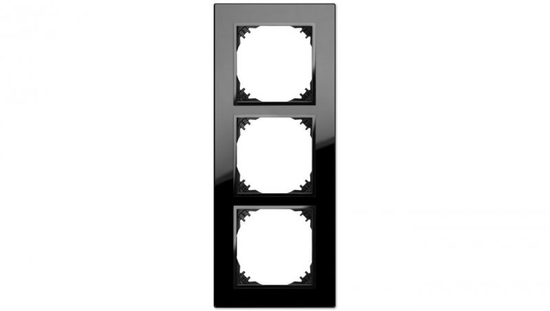 Vestra Ramka x3 szkło IP20 czarny 3873-61