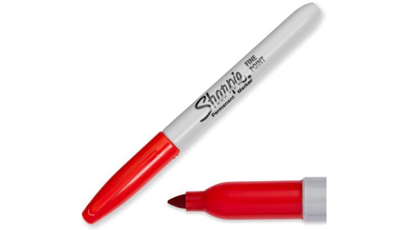 Marker permanentny czerwony 1,0mm Sharpie Fine