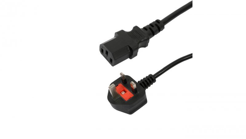 Kabel zasilający angielski 1,8m UK C13 BS1363 ESPE