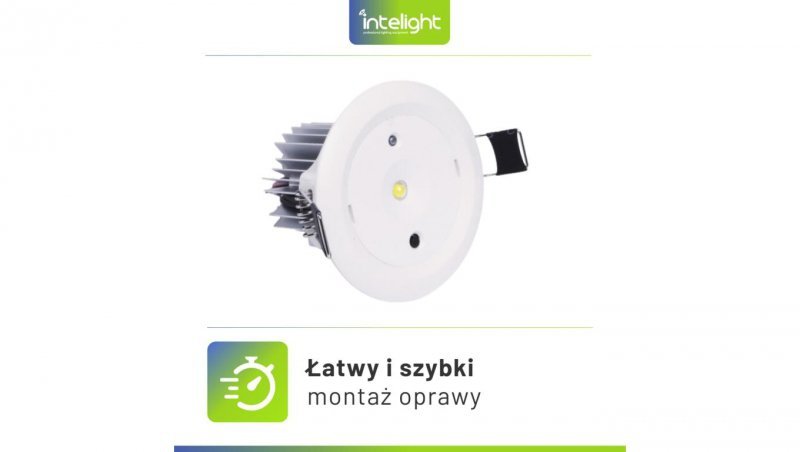 Oczko awaryjne P/T STARLET WHITE II LED SO 300 SA 3H MT INLEWA 92064