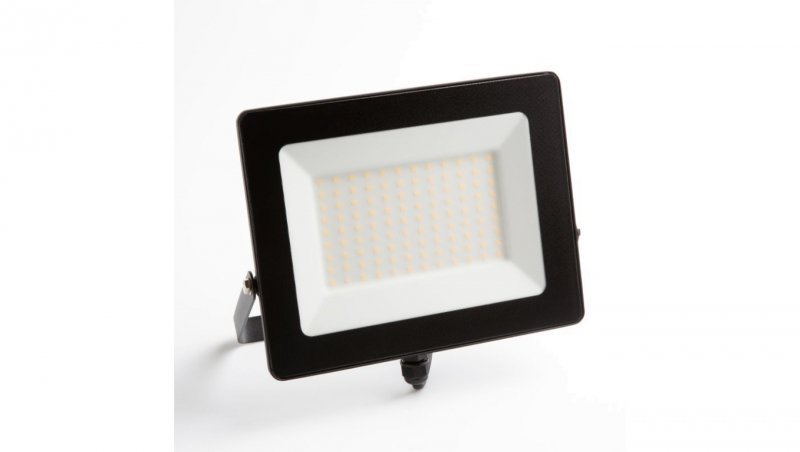 Naświetlacz led SMD 100W 9000LM AC230V IP65 kąt świecenia 120 stopni ciepła biała 3000K czarny EC79865
