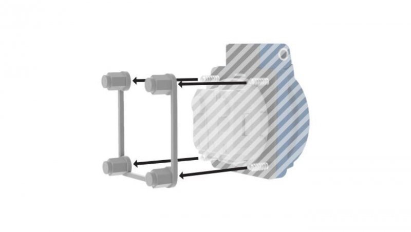 Ramka mocująca dla gniazd tablicowych 230V Doktorvolt 38x38mm 1370
