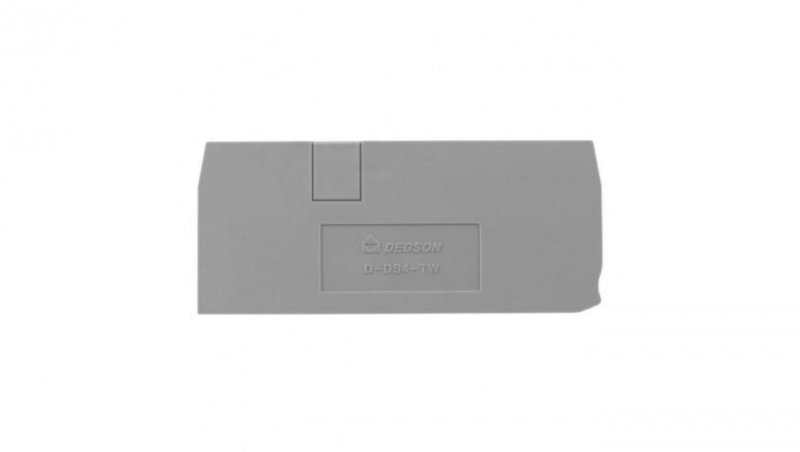 Płytka końcowa do złączki szynowej 4mm2 DS4-TW DGN 4104