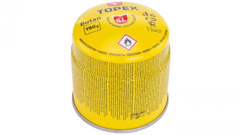Nabój z gazem butan 190g TOPEX